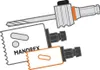Mandrex MXqs Aufnahme 6-kant 11mm m. HM Zentr.bohrer L125mm Produktbild-Vorschau 5