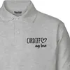 Huuraa Damen Polo Shirt Cardiff my love S Sport Grey Bio Produktbild-Vorschau 2