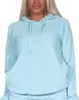 Damen langarm Frottee Schlafanzug Oberteil Hoodie Mix & Produktbild-Vorschau 2