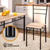 CASARIA® Ensemble LEO table avec 4 chaises chêne clair MDF Voir les images du produit 3