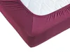 Jersey Spannbettlaken 180x200 - 200x200 cm Bordeaux - 100% Produktbild-Vorschau 6
