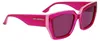 Karl Lagerfeld 6143s Damen-sonnenbrille Rosa Pink/CAT3 Frau Produktbild-Vorschau 9