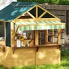AIYAPLAY Kinderspielhaus aus Tannenholz, Faltbares Häuschen Produktbild-Vorschau 8