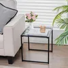 GOPLUS Gartentisch klein, 43cm Beistelltisch Outdoor aus Produktbild-Vorschau 2
