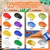 Colozoo Glas- und Porzellanfarben Set – 14x20ml inkl. Gold, Produktbild-Vorschau 3