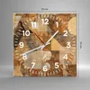 Wanduhr - Quadrat - Glasuhr - Abstraktion Figuren Produktbild-Vorschau 3