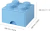 LEGO úložný box 4 s šuplíkem - světle modrá Produktbild-Vorschau 2