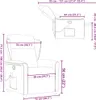 vidaXL Massagesessel Braun Stoff Produktbild-Vorschau 7