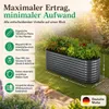 HomeLuxWorld Hochbeet Metall 160x80x80 cm Anthrazit Produktbild-Vorschau 2