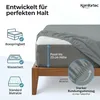Komfortec Drap-housse Jersey 180x200 cm, 100% coton, gris Voir les images du produit 9