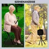 Klappbarer Gehstock, der 200 kg aushält, mit Stuhl, Produktbild-Vorschau 5