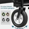 EUGAD Bollerwagen faltbar, für Camping Einkaufen, belastbar Produktbild-Vorschau 4