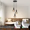ZMH Pendelleuchte Esstisch Hängelampe Glas 3 Flammig Produktbild-Vorschau 6