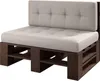 Lermowood Palettenmöbel Mp Bank 120 x 80 x 40 cm Palisander Produktbild-Vorschau 1