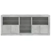 The Living Store Sideboard mit LED-Leuchten Betongrau Produktbild-Vorschau 7