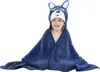 Dětský bavlněný ručník s kapucí Cartoon Bathrobe Bath Náhled obrázku produktu 1