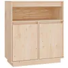 vidaXL Sideboard 70x34x80 cm Massivholz Kiefer Produktbild-Vorschau 2
