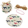 10x Stoffdeckchen Hunde + Gummi + Schnur Einmach-Glas Produktbild-Vorschau 1
