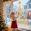 Goldener Weihnachtsbaum Fensterbilder XXL, Fensterbild Produktbild-Vorschau 3