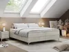 Boxspring bez čela LESS na vysokých nožičkách s úložným Náhled obrázku produktu 1
