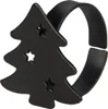 Serviettenring - Weihnachten - schwarz - ca. 4,5 x 4,5 cm Produktbild-Vorschau 1
