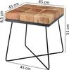 Stolik boczny ZARI 45 x 45 x 51 cm lite drewno akacjowe z Podgląd zdjęcia produktu 2