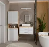 NEL 1K DK Badmeubel met wasmand, eikenhout Artisan / wit Productafbeelding-voorbeeld 2