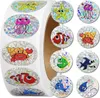 Holografische stickers van zeedieren, op een rol, 500 Productafbeelding-voorbeeld 3