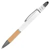 Fidget Touchpen-Kugelschreiber / aus Metall / Farbe: weiß Produktbild-Vorschau 1
