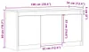 vidaXL Armoire TV avec éclairage LED gris béton 100x34x50 Voir les images du produit 8