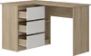 Bureau d'angle Chêne Sonoma & Blanc | Bureau informatique Voir les images du produit 4