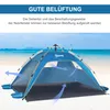Outsunny Strandmuschel Pop Up Strandzelt für 1-2 Personen Produktbild-Vorschau 6