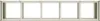 A row of empty rectangular frames, suggesting a planter box or window frame. Anteprima dell’immagine prodotto