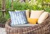 MuchoWow® Outdoor Kissen - Blumen - Anemone - Muster - Blau Produktbild-Vorschau 3