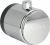 A close-up studio shot of a chrome-plated bathroom fixture part. Produktbild-Vorschau