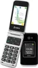 A flip phone and a closed flip phone are displayed against a white background. Produktbild-Vorschau