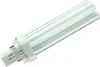 A compact fluorescent light bulb with a two-pin base, presented against a plain white background. Produktbild-Vorschau