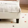 Lit d'enfant UnboxG 90 x 190 cm, beige, en velours, avec Voir les images du produit 6