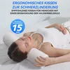 Zervikalkissen rund,13 x 44 cm Memory Foam Nackenrolle, Produktbild-Vorschau 4