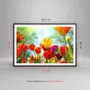 Gerahmtes Poster - Schwarzer Rahmen - Tulpe Blume Plantage Produktbild-Vorschau 5