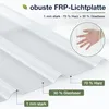 Ikodm 10er Set FRP Lichtplatten 50x120 cm, 1 mm Produktbild-Vorschau 4