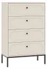 Commode à 4 tiroirs, cachemire, 75,9 x 40 x 115,5 cm Voir les images du produit 1