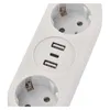 Steckdosenleiste – 2 Steckdosen+2×USB A+1×USB C, 1,5m, 1,5mm2, weiss Produktbild-Vorschau
