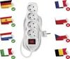 Steckdosenleiste 5 m / 4 Steckdosen / Schalter / weiß / PVC / 1,5 mm2 Produktbild-Vorschau