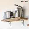 KOTARBAU® 2er Set Regalwinkel Schwarz Metall Stahl 150x150 Produktbild-Vorschau 8