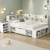 Flieks Holzbett Klassisches Bett Stauraumbett 140x200cm mit Produktbild-Vorschau 1