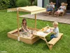 needs&wants® Holz Sandkasten mit Picknicktisch und Dach, Produktbild-Vorschau 2