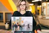 MuchoWow® Laptop Aufkleber Sticker Cover Gemälde - Stadt - Produktbild-Vorschau 5