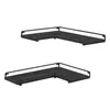 Two identical L-shaped shelves are shown against a white background. Produktbild-Vorschau