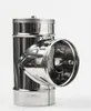 RVS T-stuk 45° 80 mm, enkelwandig – Kamininox Productafbeelding-voorbeeld 4